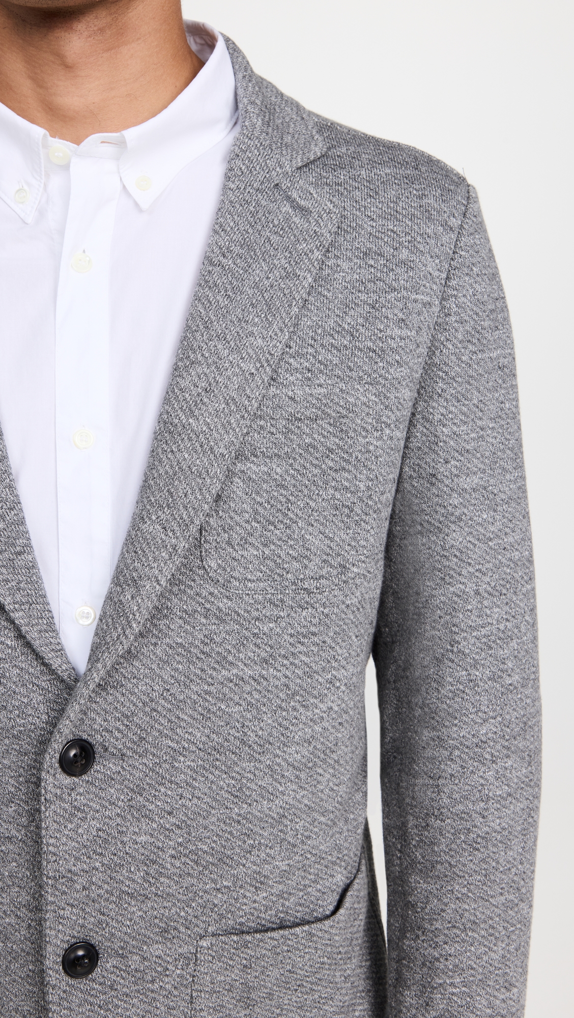 Inlet Knit Blazer Medium Grey Melange