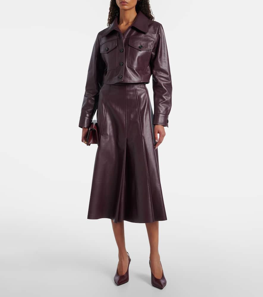 Nics cropped leather jacket