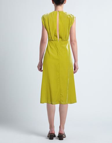 Woman Midi dress Lime green Size 10 Viscose, Polyamide