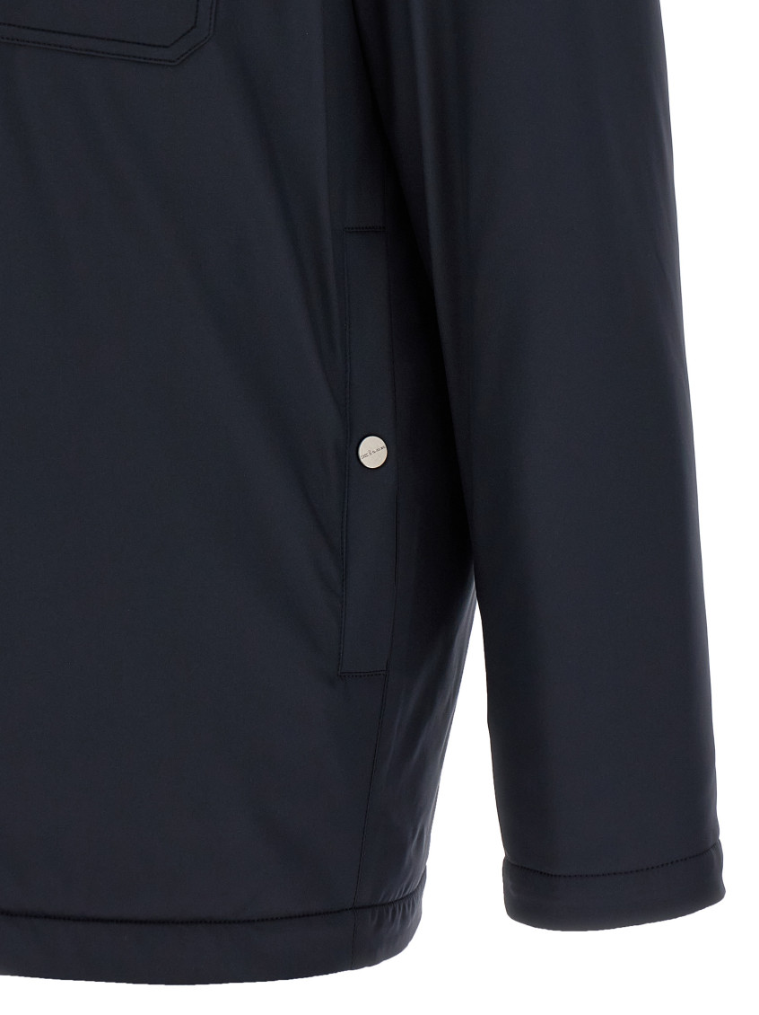 Padded Overshirt Casual Jackets And Parka Blue