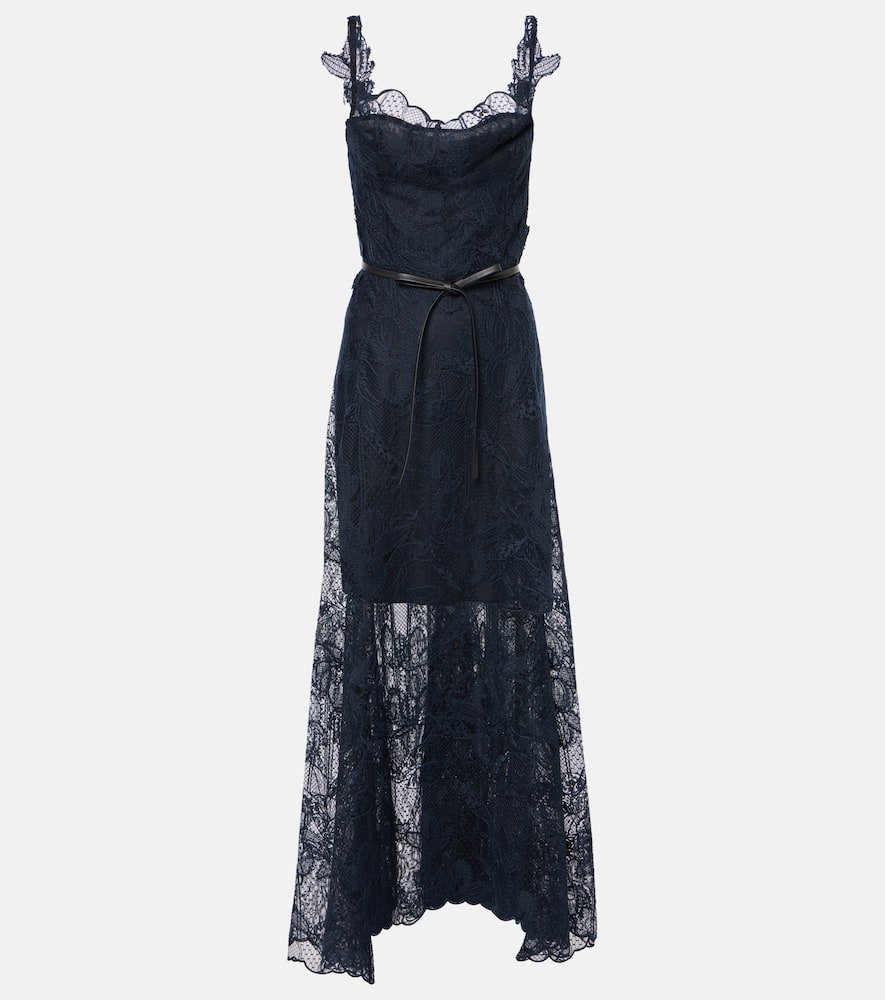 Floral lace midi dress