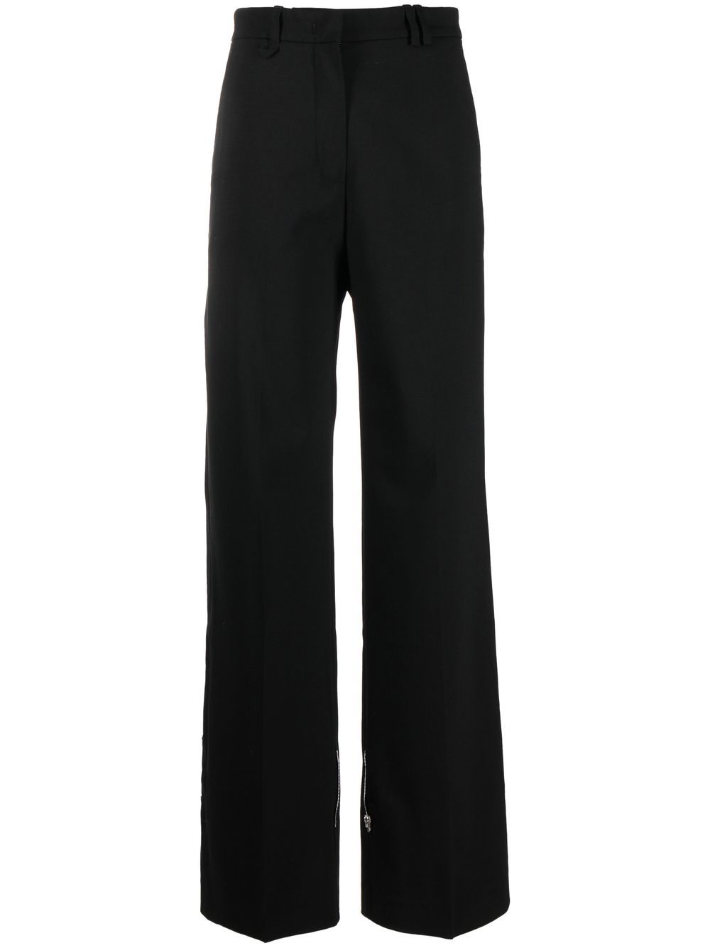 Tapered-leg trousers - Black
