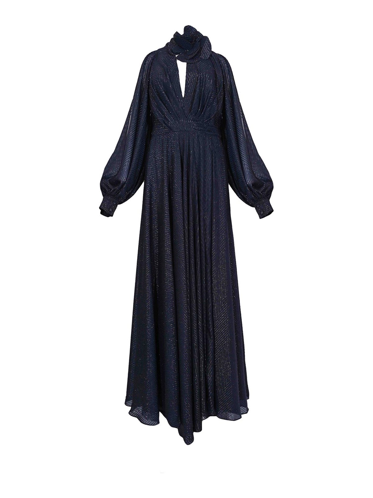 Long dress Vinka 99140 in silk effect fabric
