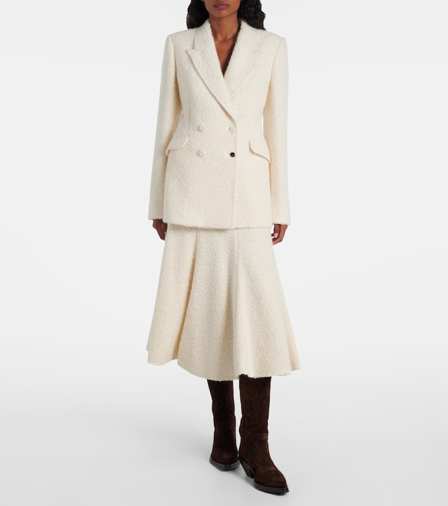 Stephanie cashmere and wool-blend blazer