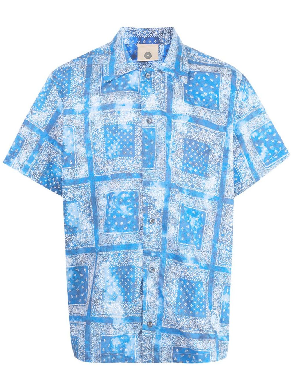 Bandana-print shirt - Blue