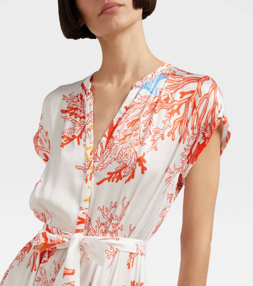 Printed shirt dress
