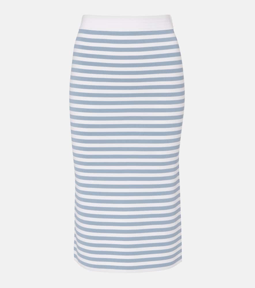 Gennaio striped midi skirt