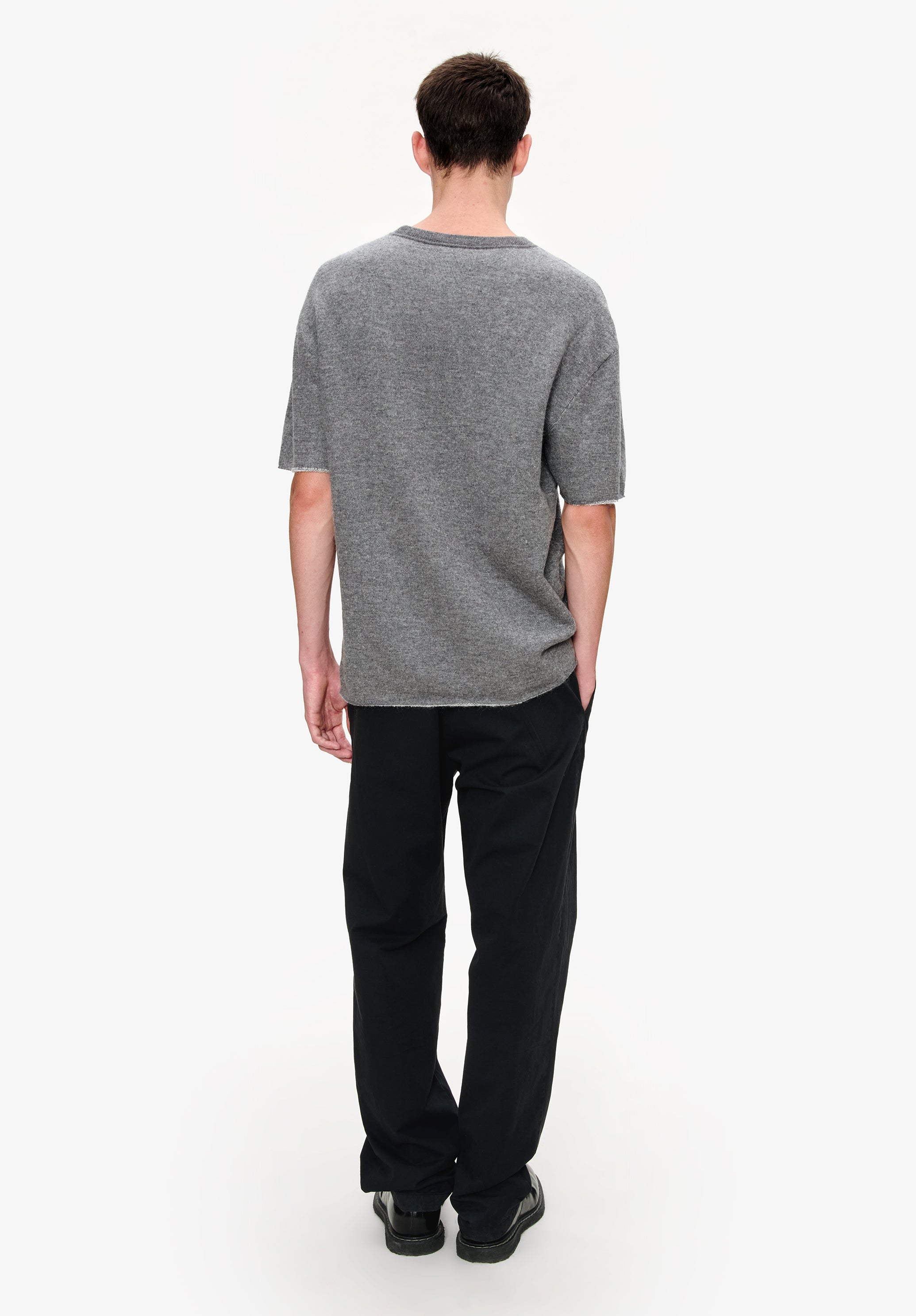 A. P.C. Men's Wool T-shirt PLA - Charcoal gray