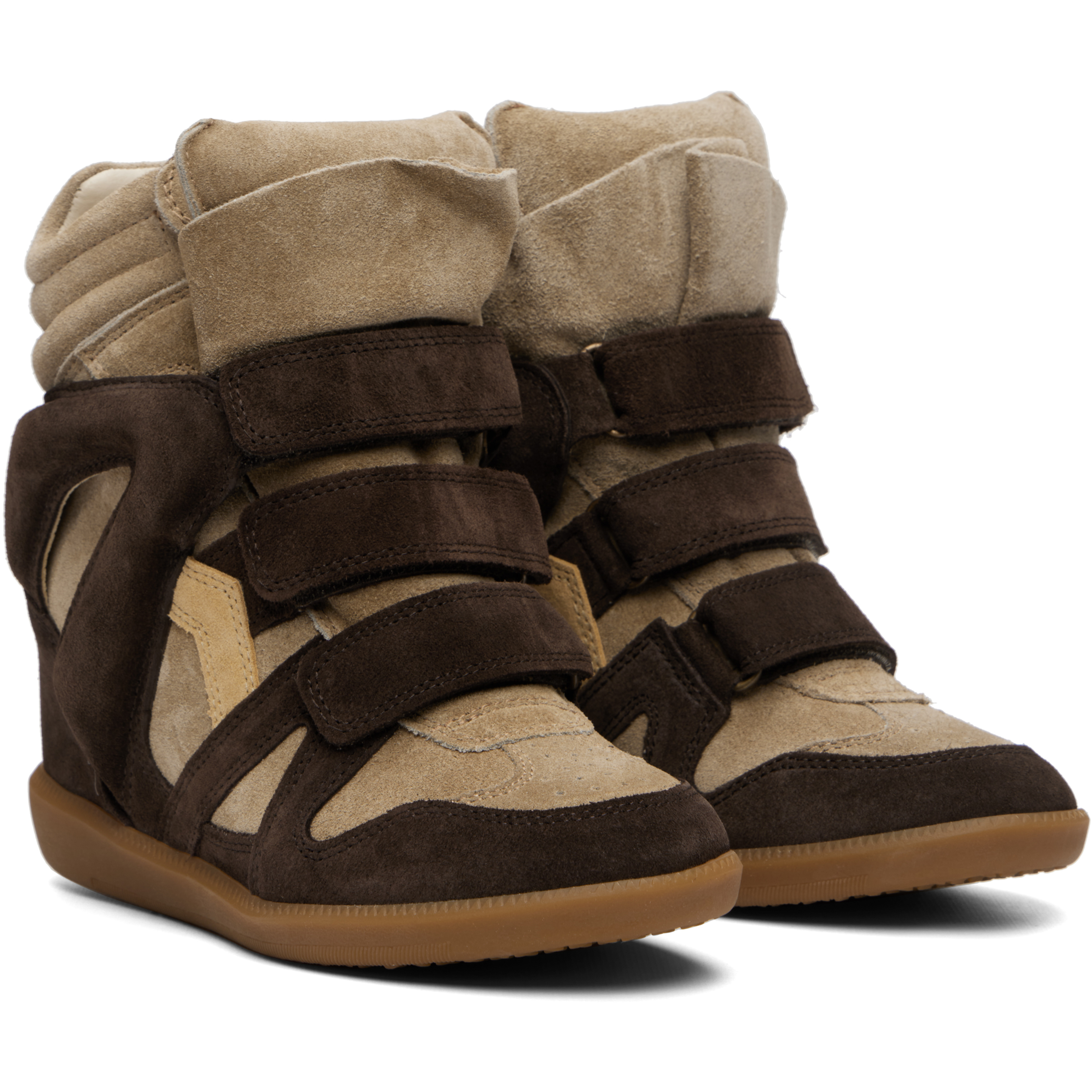 Brown & Taupe Bekett Sneakers