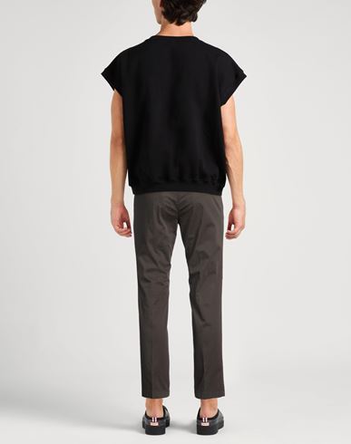 Man Pants Dark brown Size 32 Cotton, Elastane