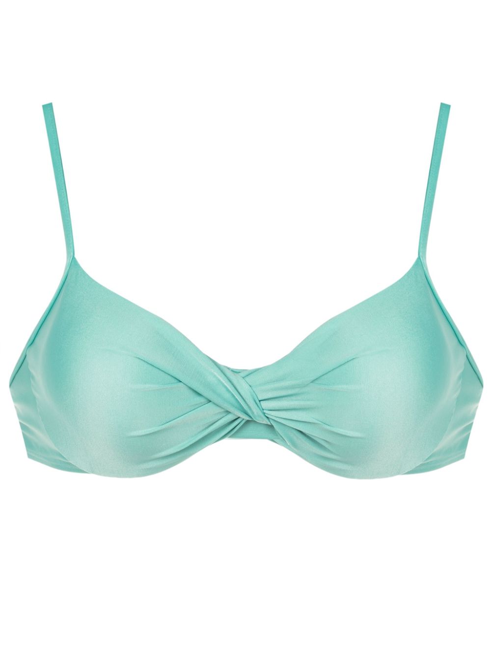 Cassis twist-detail bikini top - Blue