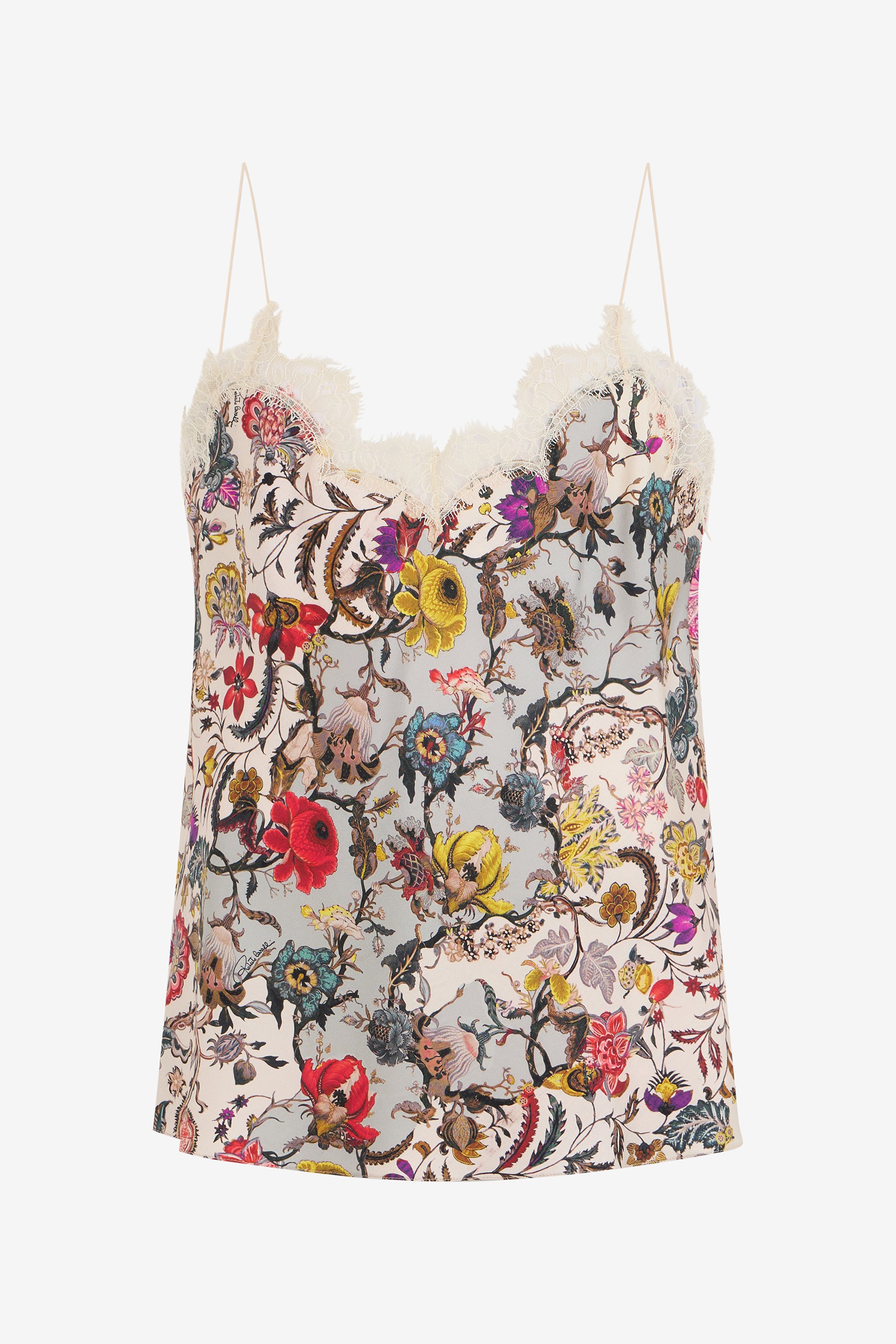 Top With Florentine Flowers Print
