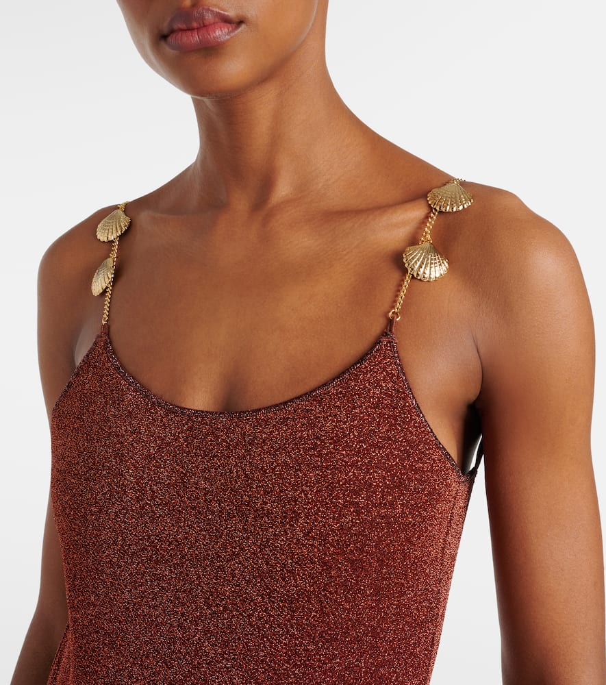 Oséree Lumière Shells embellished swimsuit