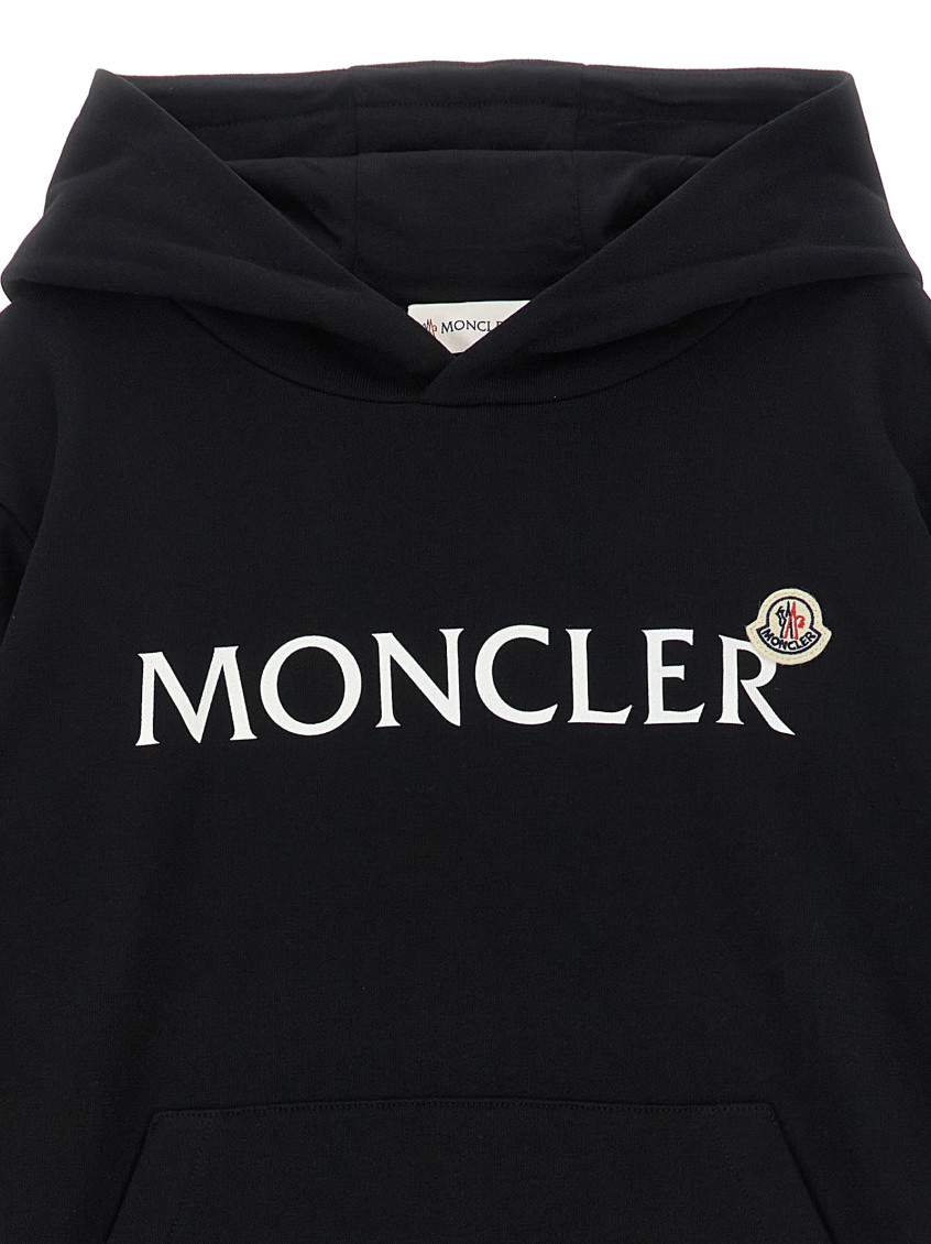 Boys Black Logo Hoodie