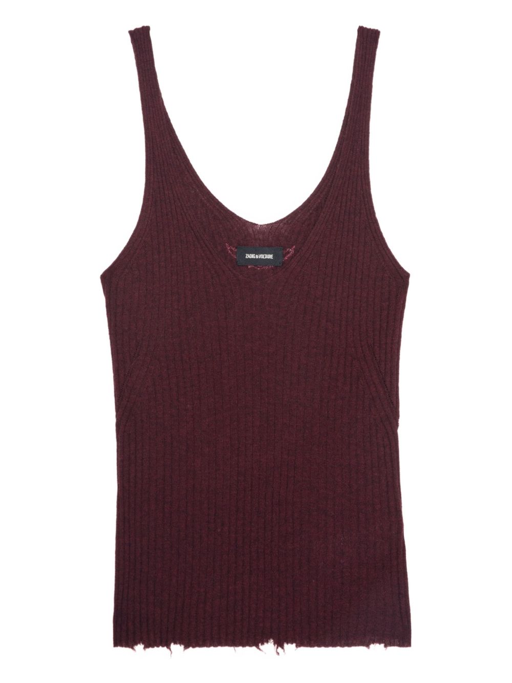 Ribbed tank top - Red