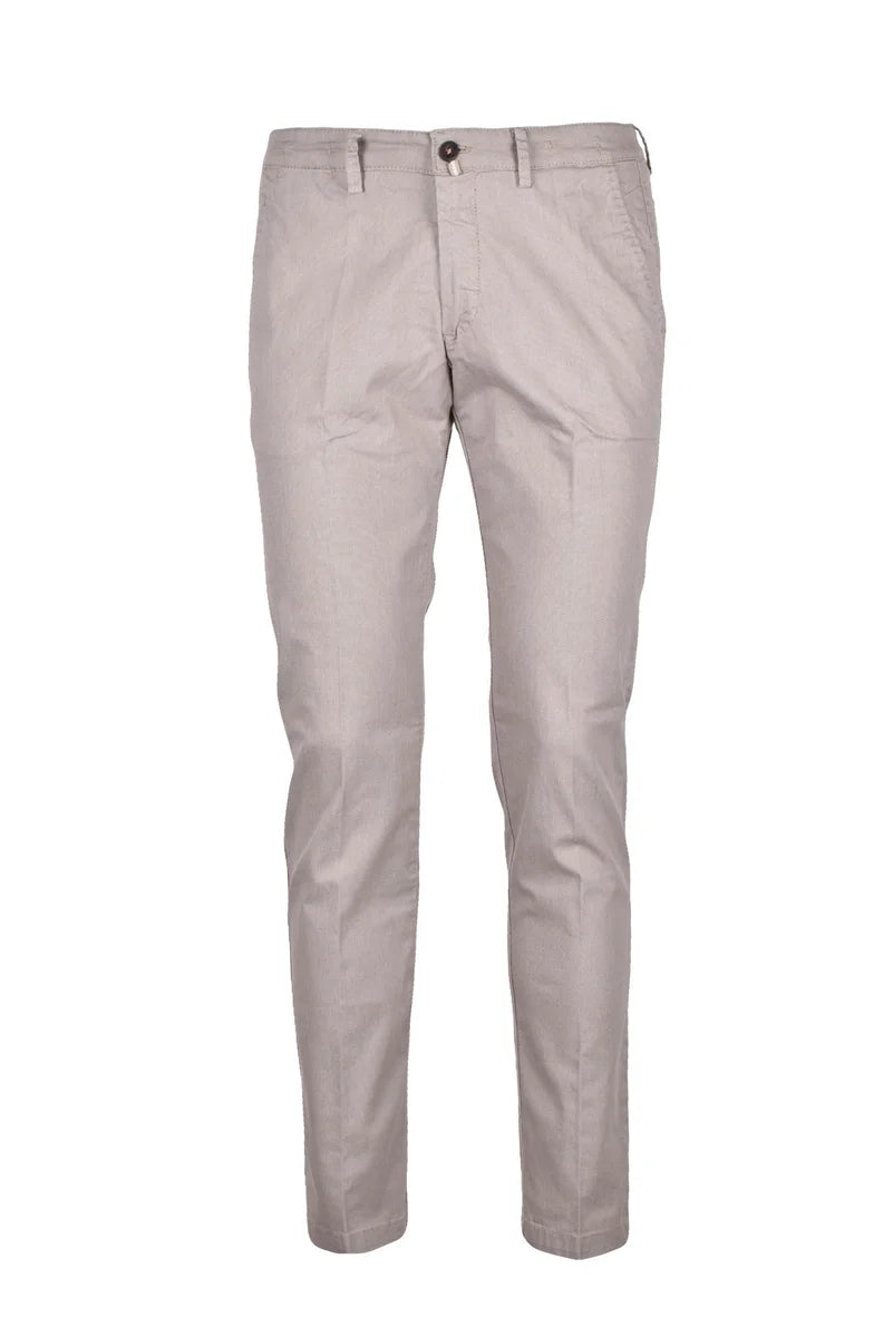 Trousers Cotton Elastane - Brown