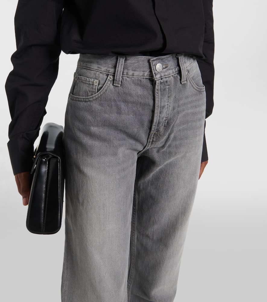 High-rise straight jeans