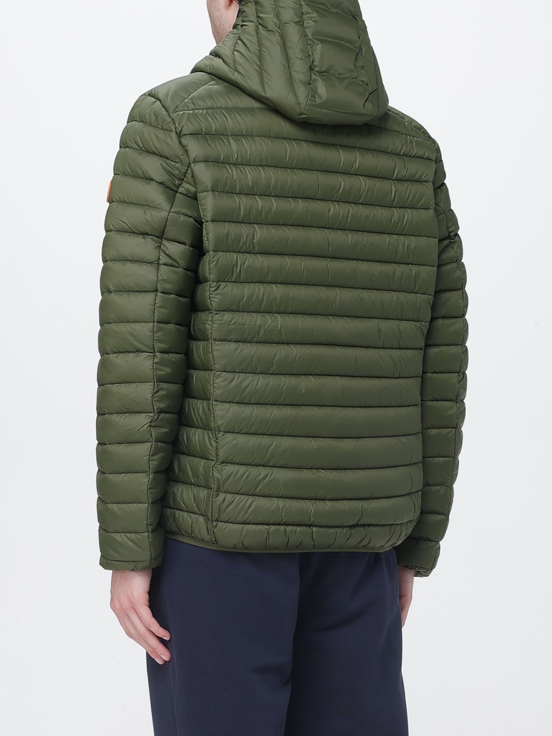 Logo-patch padded jacket - Black