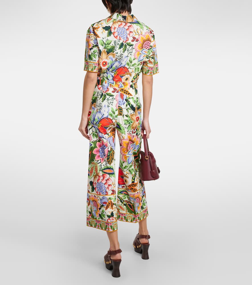 Floral cotton culottes