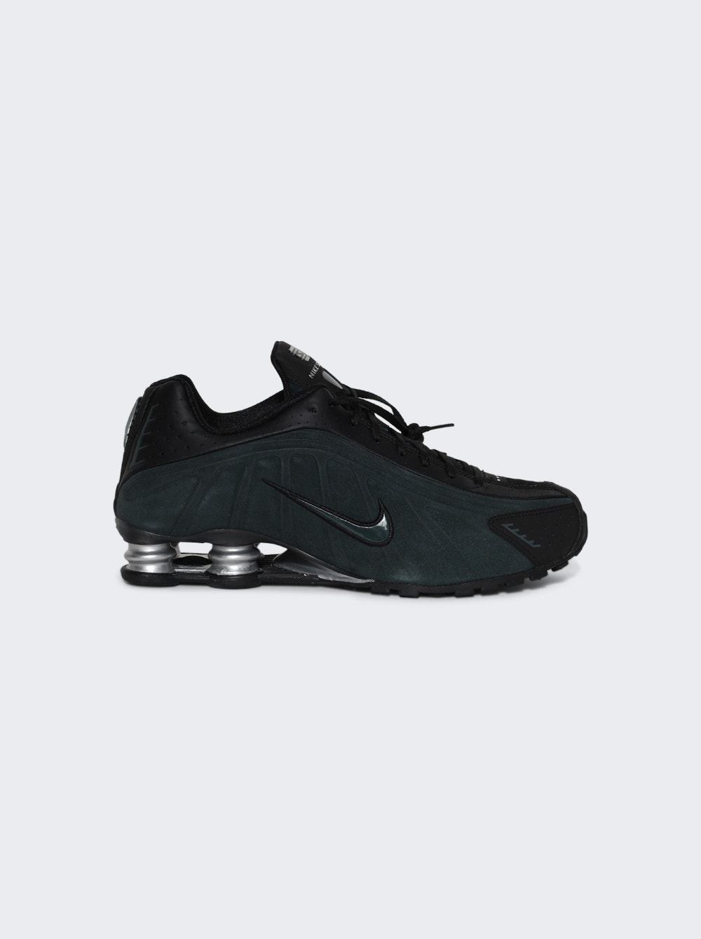 Shox R4 Se 2 Sneakers Black And Seaweed-metallic Silver