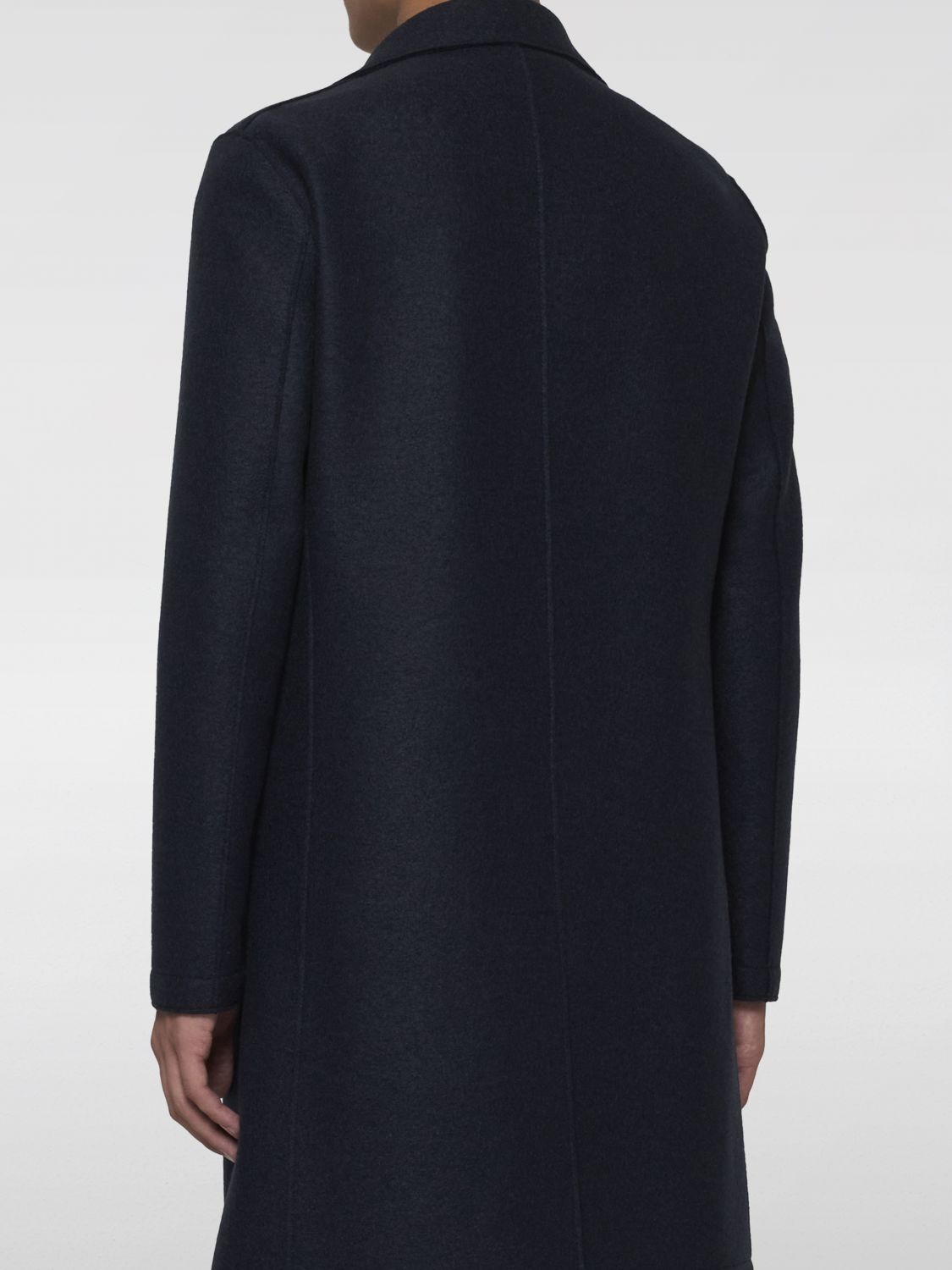 Boiled-wool coat - Blue