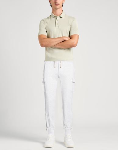 Platinum Man Pants Light grey Size M Cotton, Polyamide