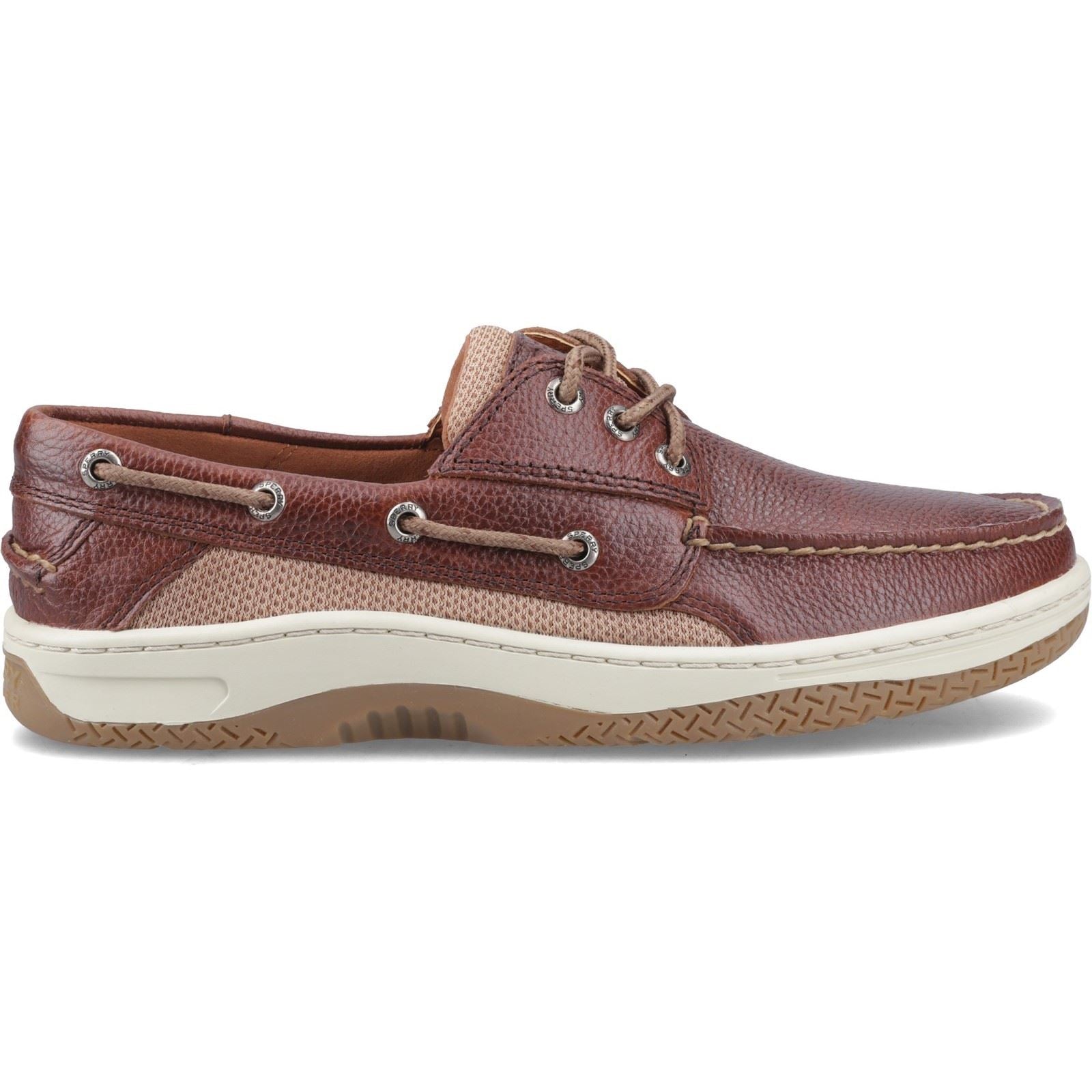 Sperry Billfish 3 Eye Leather Men's Wide Brown Boat Shoe
