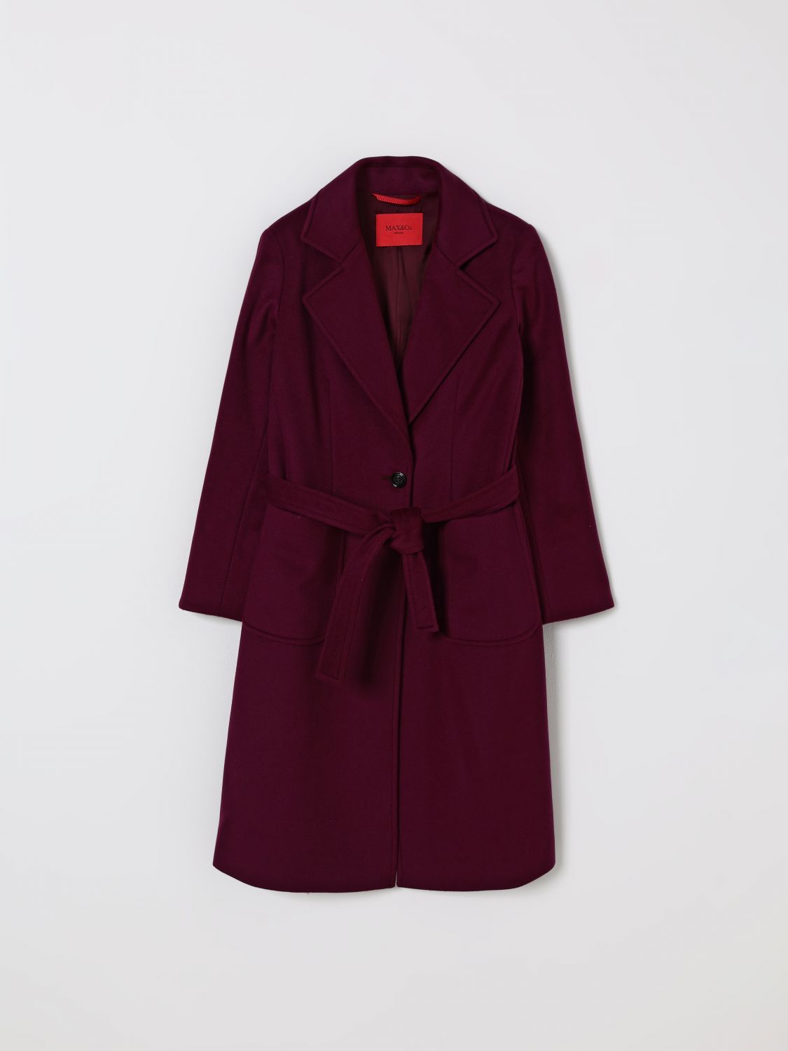 Coat Kids color Plum