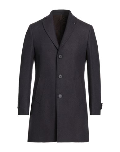 Man Coat Midnight blue Size 36 Wool, Polyester, Polyamide