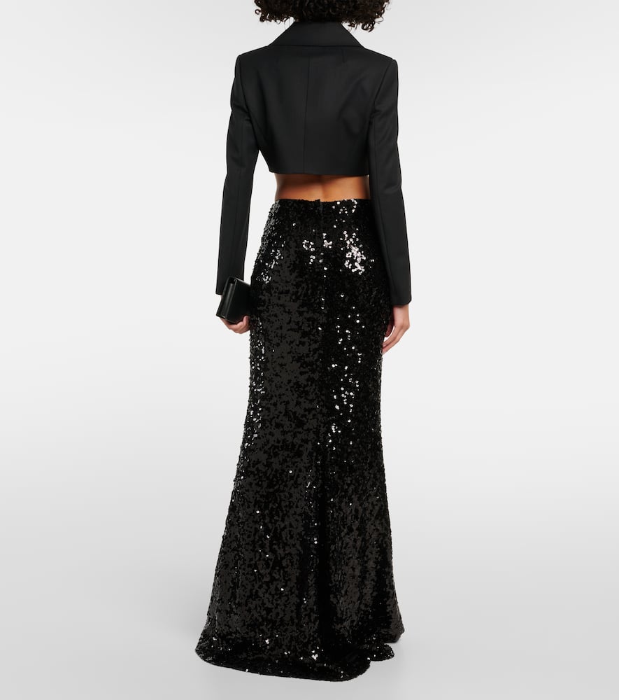 Sequined maxi skirt