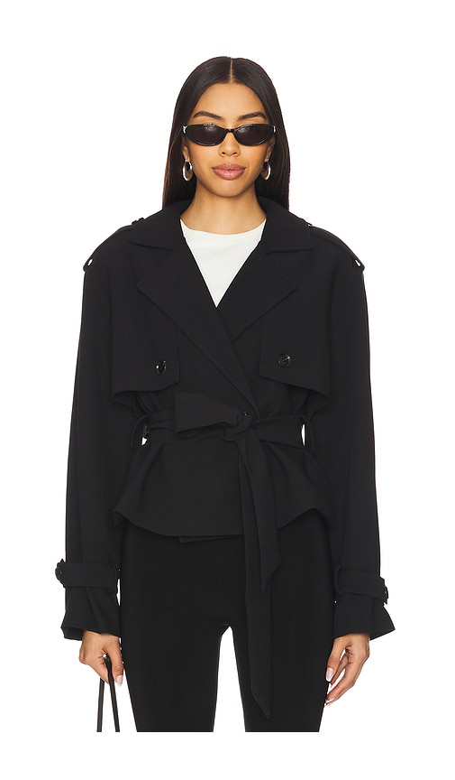 Favorite Daughter The Cropped Charles Trench in Black. - M also in