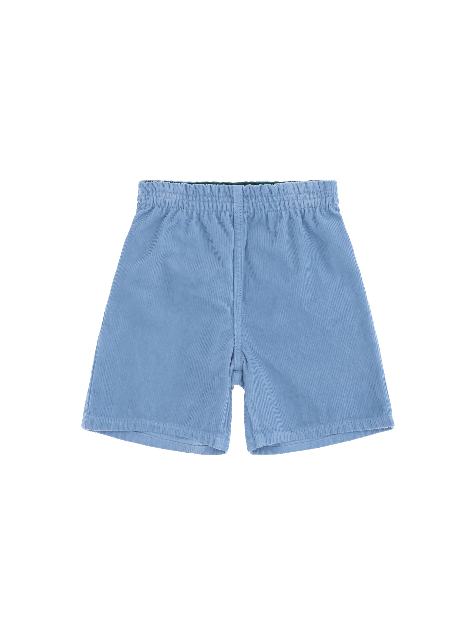 Corduroy Cotton Bermuda Shorts — Blue