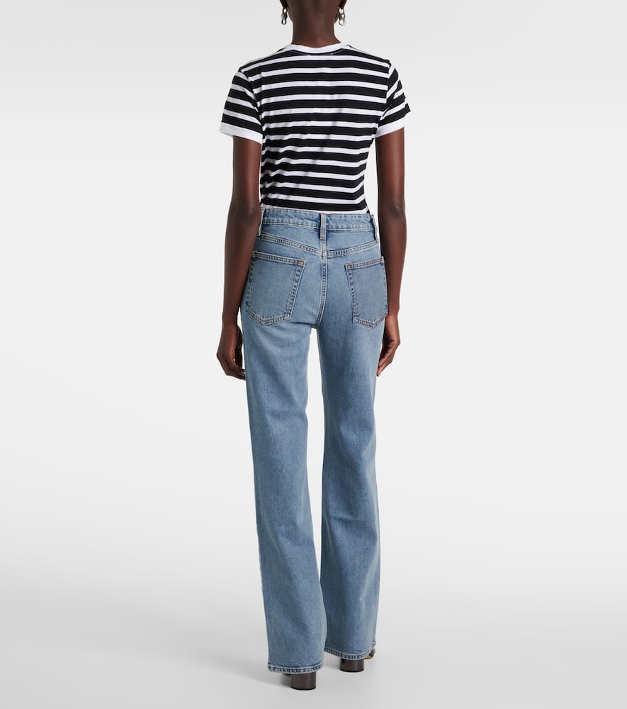 Arrow high-rise flared jeans