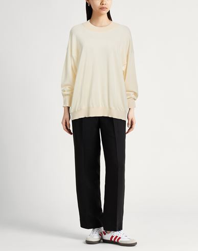 Woman Sweater Cream Size L Cashmere