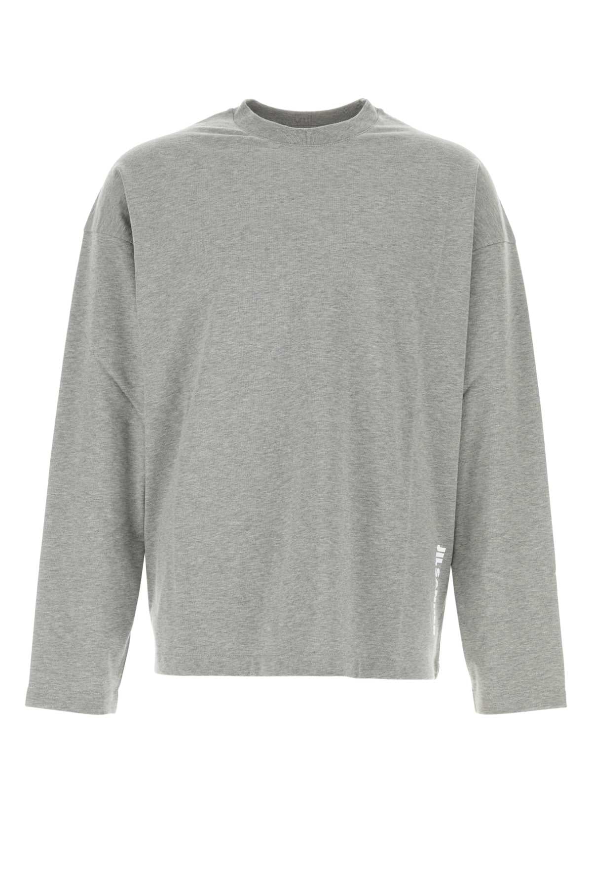 Cotton Long-Sleeve T-Shirt — Gray