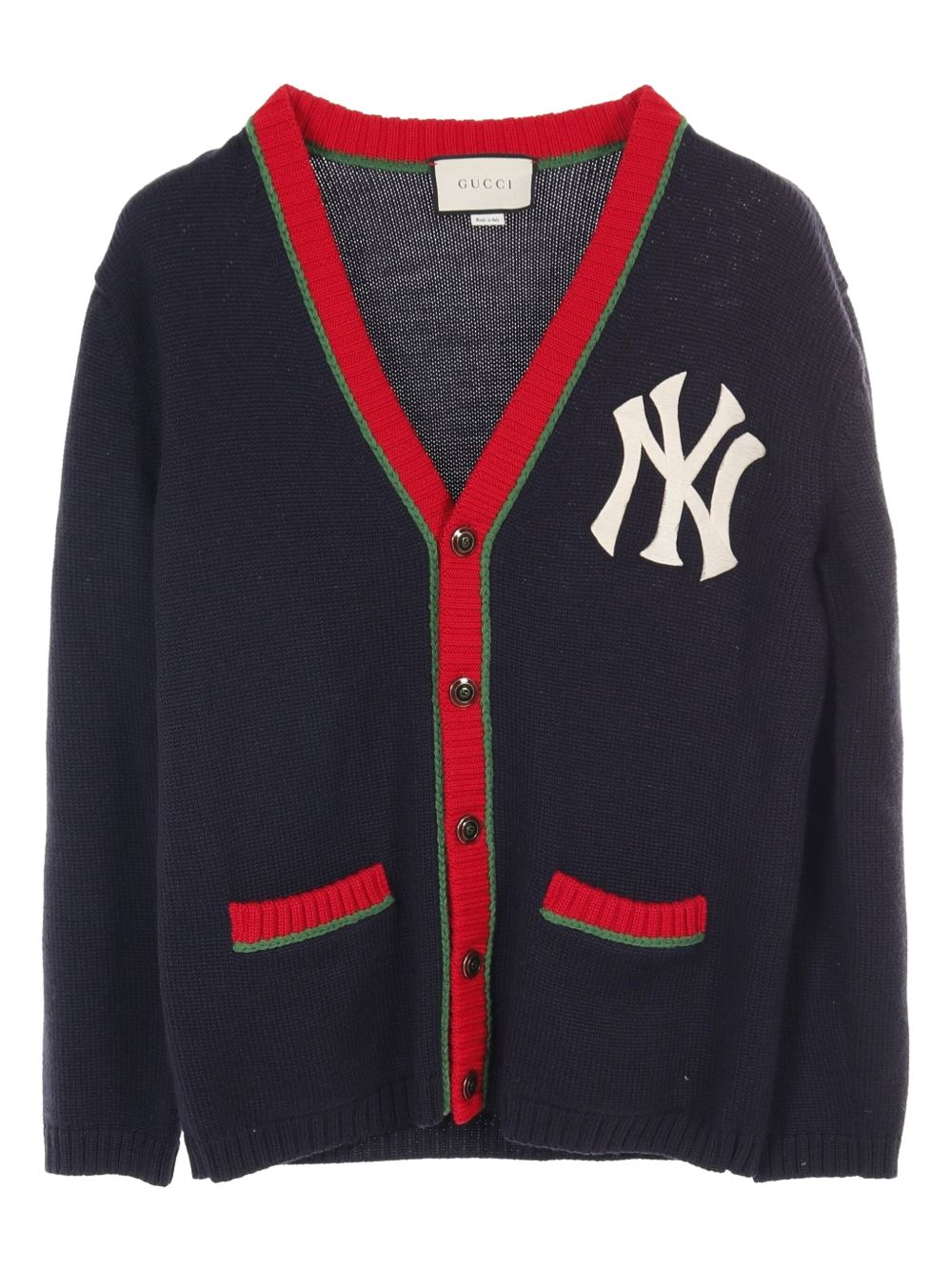 X MLB New York Yankees 2010s wool cardigan - Blue