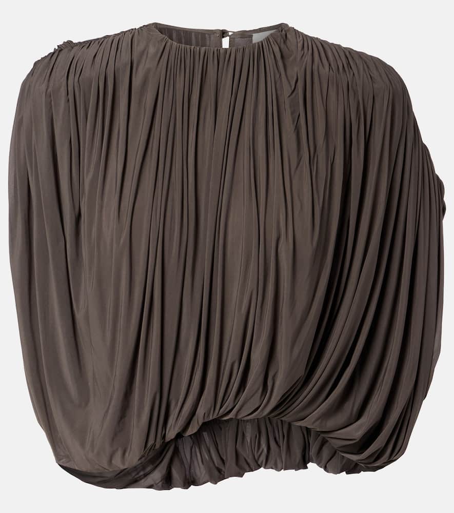 Draped jersey top