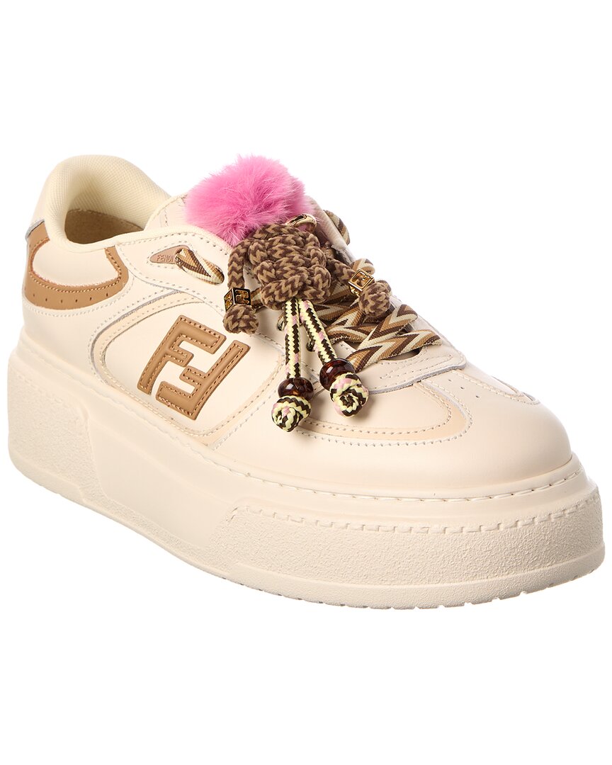 Match Leather Platform Sneaker
