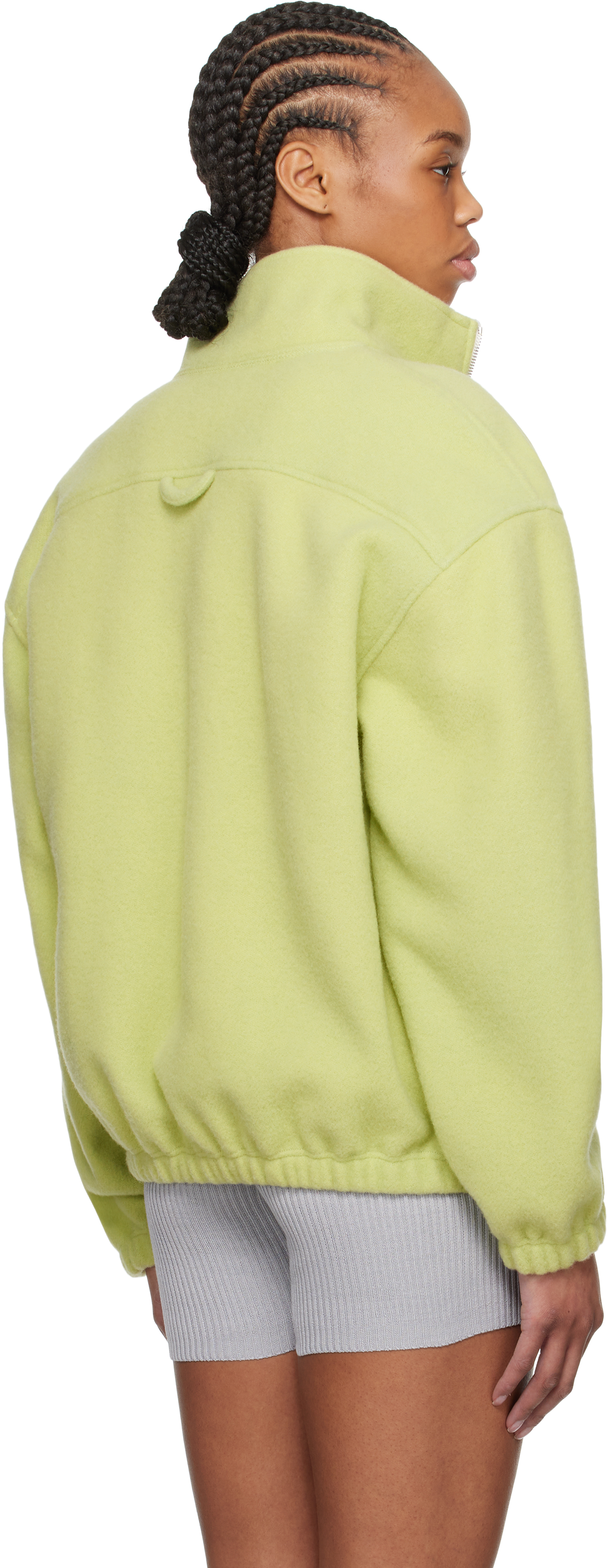 Rier Green Polar Fleece Sweater