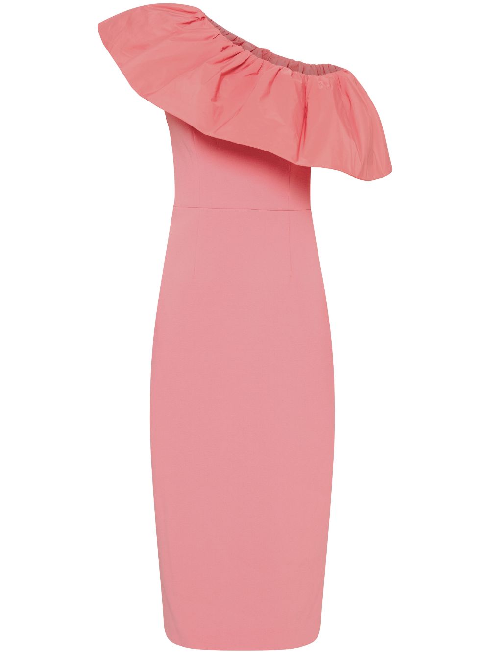Brittany one-shoulder midi dress - Pink