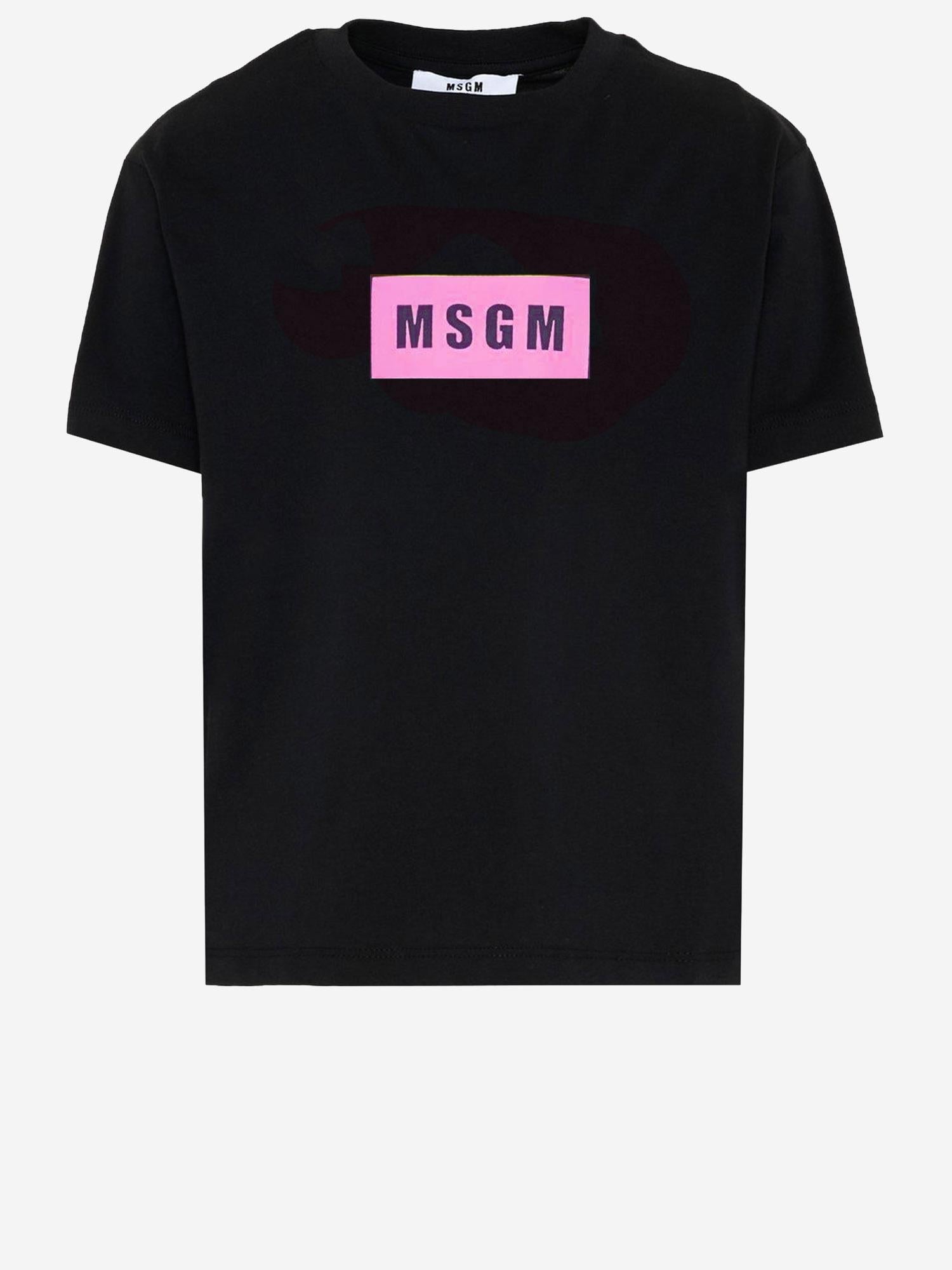 Logo-Print Cotton T-Shirt — Black