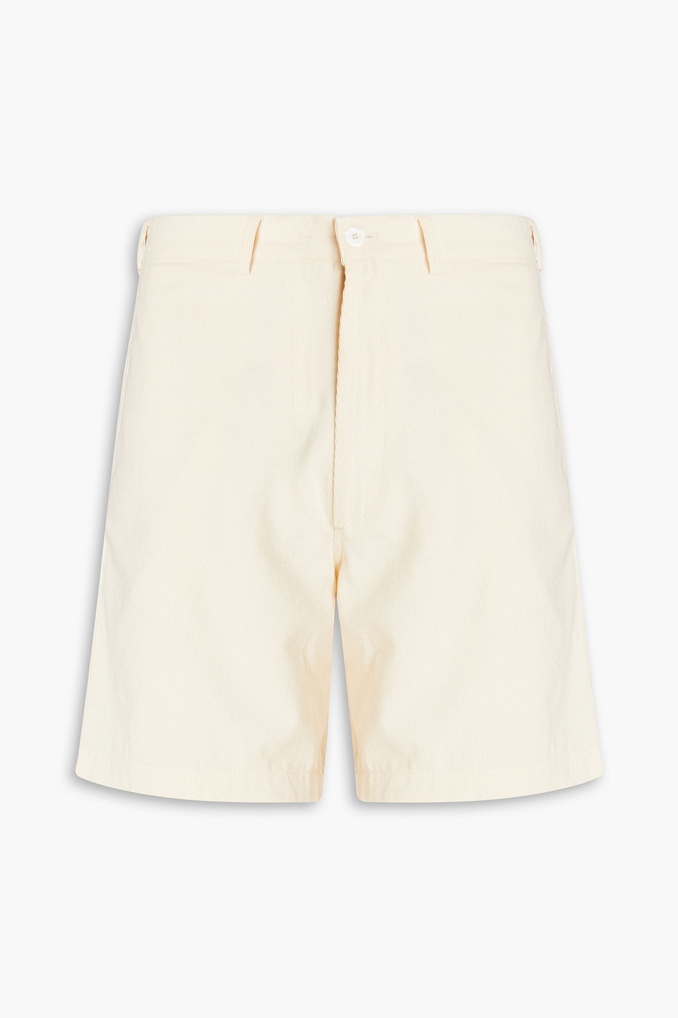 Cotton-corduroy shorts - White - XL