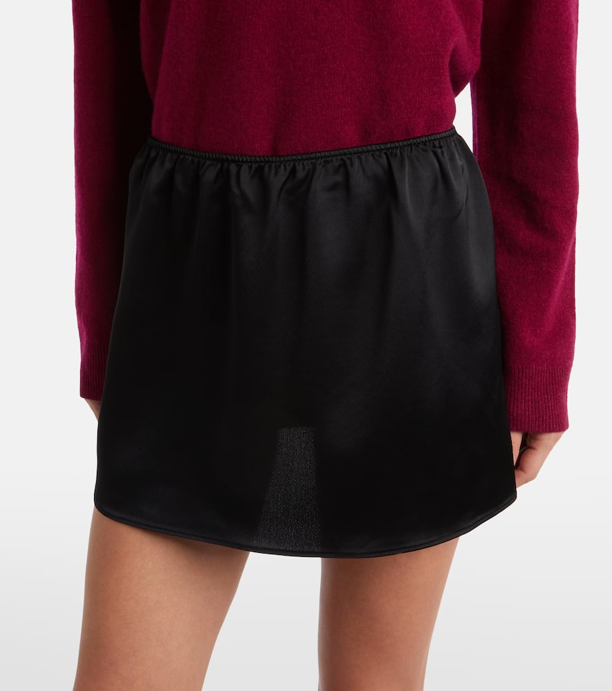 Barb satin miniskirt