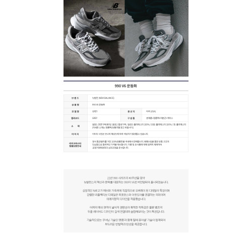 Sneakers 990 V6