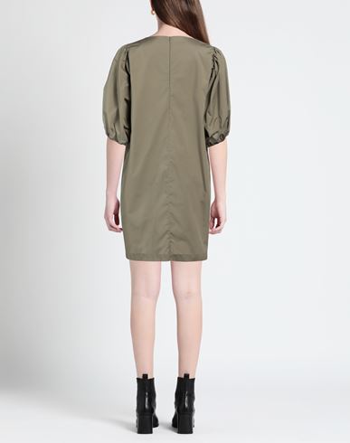 Rossopuro Woman Mini dress Military green Size XS Cotton