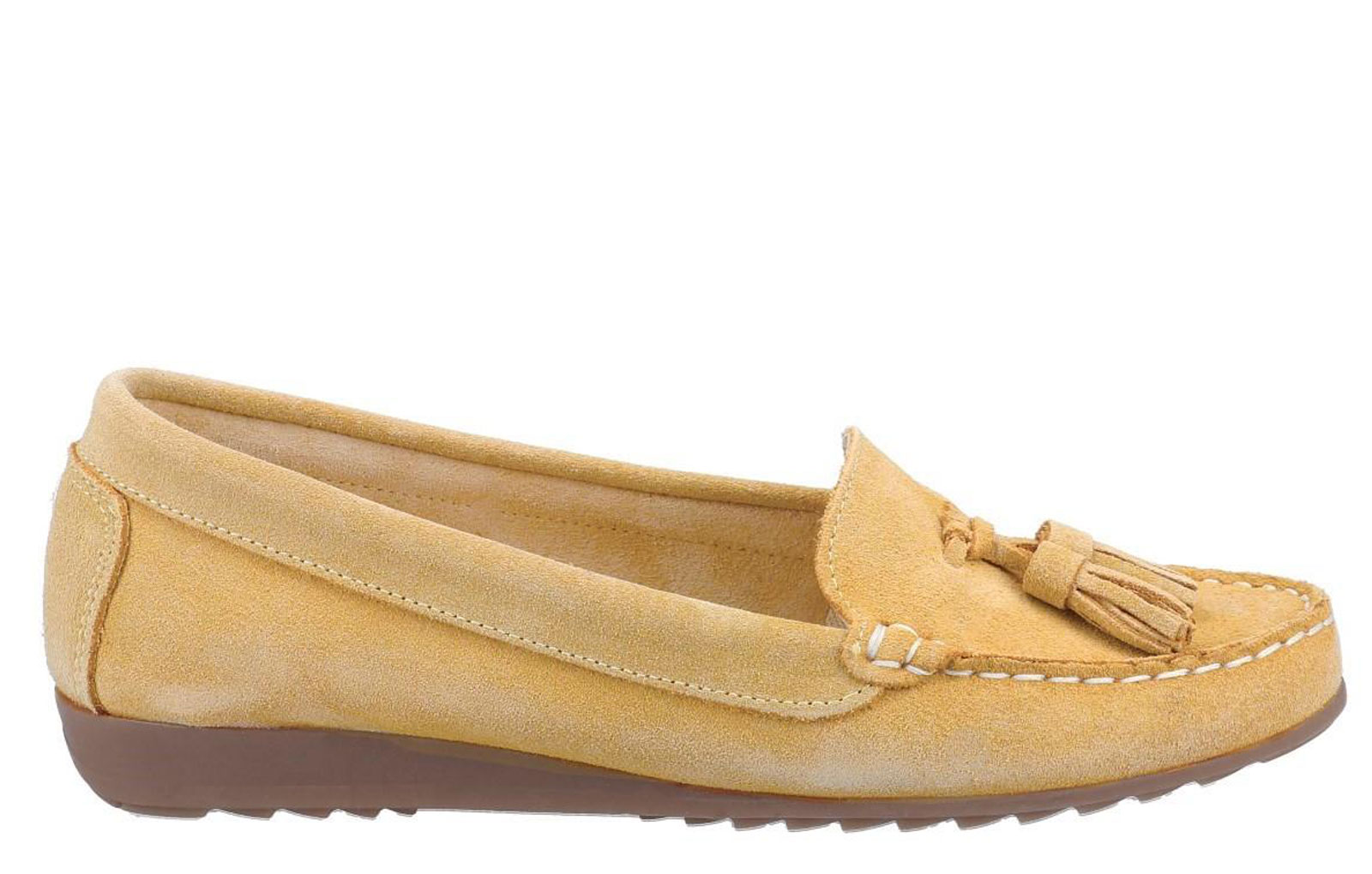 Riva Aldons Womens Loafers - Yellow Leather