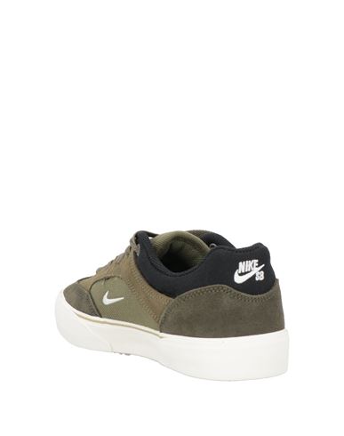 Woman Sneakers Military green Size 5.5 Leather, Textile fibers
