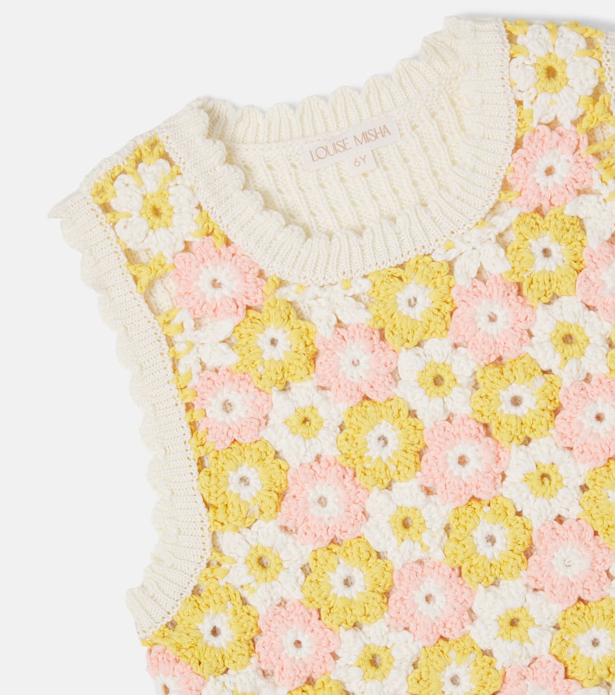 Rynia crochet cotton sweater vest