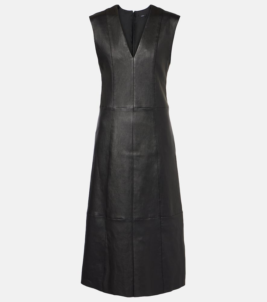 Kosma leather midi dress