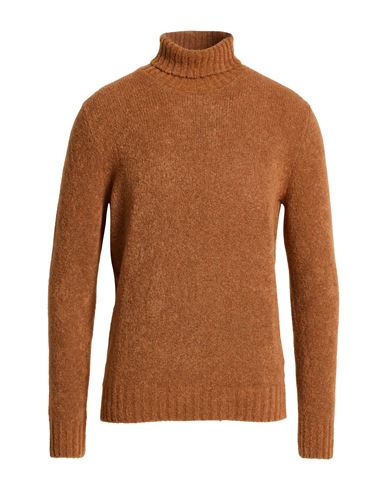 Man Turtleneck Rust Size 40 Virgin Wool, Polyamide